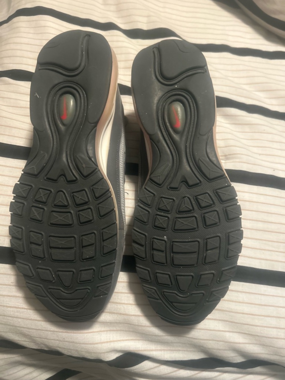 Nike Men's Athletic Sneakers - Grey with Orange Accents - Picture 8 of 8